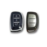 Şenyıldız Aksesuar Hyundai Elantra Ix35 Tucson I10 I20 I30 I40 Ix35 Lüx Anahtar Koruma Kılıfı Siyah Gümüş