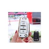 Şenyıldız Aksesuar Hyundai I30 Elantra Tuscon I35 Kona Anahtar Koruma Kılıf 2.resime Bakınız
