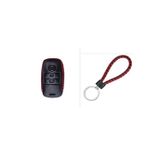 Şenyıldız Aksesuar Kia Rio Ceed Soul Sportage Sorento Carens Picanto Deri Anahtar Koruma Kılıfı Ve Örgü Anahtarlık