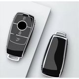 Şenyıldız Aksesuar Mercedes B C E Sınıfı C180 C200 Glc Cla Cle Amg W205 W213 W222 E200 300 Anahtar Koruma Kılıfı - Siyah - Gümüş