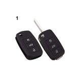 Şenyıldız Aksesuar Polo Passat B5 Golf Jetta Mk6 Tiguan Eos Scirocco Silikon Araba Anahtarı Kılıfı Siyah (LOGOSUZ)