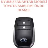 Şenyıldız Aksesuar Toyota Yeni Kasa Chr C-hr Camry Corolla Yaris Cross Prius Rav4 Anahtar Kılıf 2.Resime Bakınız 2 Tuşlu