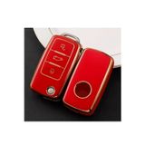 Şenyıldız Aksesuar Vw Tiguan Jetta Golf 5 Golf 6 Scirocco Polo Caddy Lüks Anahtar Koruma Kılıf 2.resime Bakınız