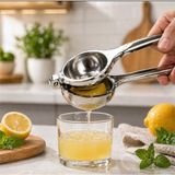 Senz Paslanmaz Çelik Kaplama Limon ve Narenciye Sıkacağı - Gümüş