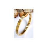 Seo Jewelry Crtier Model Çelik Bileklik - Gold