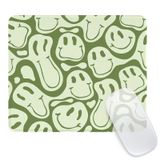 Seorsok Kare Mouse Pad Sevimli Retro Smiley Hippie, Ofis Ev Kişiselleştirilmiş Premium Dokulu Mouse Mat Tasarımı, Su Geçirmez Mousepad, Kaymaz Kauçuk Tabanlı Kablosuz Fare için Bilgisayar Fare