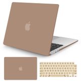 Seorsok MacBook Air 15" Kılıf 2023 2024 Yayın M3 A3114 M2 A2941 Sıvı Retina Ekran Dokunmatik Kimliği, Ultra İnce Dizüstü Bilgisayar Plastik Sert Kabuk Kılıf ve Klavye Kapağı ile Uyumlu, Kahverengi