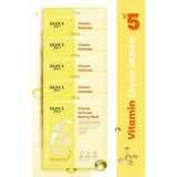 Seoul Dermal Vitamin Hydrojel Şeffaflaşan Kore Yüz Maskesi Nemlendirici Eriyen Maske 34 gr. 5 Adet