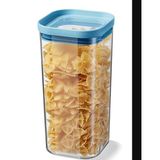 Seoul Plastik Saklama Kabı, Turkuaz Kapaklı, 1800 ML Hacimli, Mikrodalga ve Bulaşık Makinesi Uyumlu, 12x12x23 CM, Hava Geçirmez Modüler Tasarım
