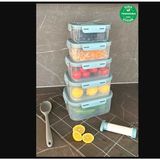 Seoul Taze Ürün Saklama Kabı 6'lı Set (0,6lt+0,9lt+1,3lt+1,9lt+2,5lt+Pompa - 6 Adet