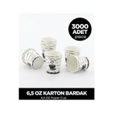 Sepet Doldur 6,5 OZ Karton Bardak 3.000 Adet