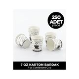 Sepet Doldur 7 Oz Karton Bardak - 250 Adet
