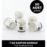 Sepet Doldur 7 Oz Karton Bardak - 50 Adet