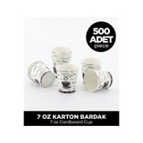 Sepet Doldur 7 Oz Karton Bardak - 500 Adet