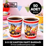 Sepet Doldur Kidspartim Paw Patrol Chase Temalı Karton Bardak - Doğum Günü Parti Malzemeleri (50 Adet)