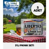 Sepet Doldur Paletli bardak 5’li Piknik Seti – (5 Adet)