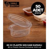 Sepet Doldur Plastik Sos Kabı – 80 CC – 50 Adet