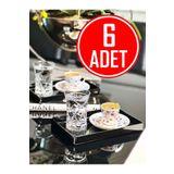 SepetçiBaba 6'LI Siyah Sunum Nişan Kahve Pleksi Tepsi