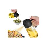 SepetçiBaba Çift Fonksiyonlu Cam Yağdanlık Zeytinyağı Sıvıyağ Şişesi Airfryer Sprey Yağlık Renk Asorti Renk - 51