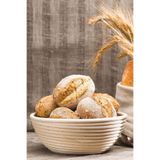 SepetçiBaba Melina - Yuvarlak Bambu Mayalama Sepeti Bezli 22 Cm