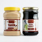Sepetçioğlu Kastamonu Meşhur 2 Li Set Çifte Kavrulmuş Tahin 1 K & Üzüm Pekmezi 800 G - 1800 gr