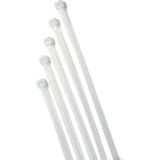 Sepetfy Plastik Cırt Kelepçe Kablo Bağı 100'lü 2,5 x 15 cm Beyaz Renkli Güçlü Bağlama