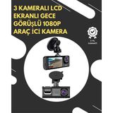 Sepetim G-Sensör ve Hareket Algılama Destekli 1080P Araç Içi Güvenlik Kamerası - Renkli