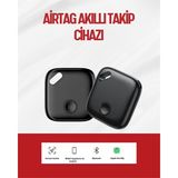 Sepetim Ios & Android Uyumlu Smart Tag | Uzun Pil Ömrü | Bul Uygulaması ile Entegre Akıllı Takip Cihazı - Küçük - Renkli