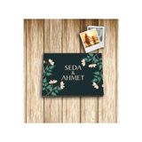 Sepetinde Kendin Yap Anı Defteri Scrapbook Fotoğraf Albümü | 20x25 cm | 12 Yaprak 24 Sayfa Siyah Kalın Kağıt | Vidalı Tasarım | 24 Sticker Fotoğraf + Beyaz Jel Kalem Hediyeli