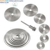 Sepetinegelsin Metal 6 Parça Mini Matkap Ucu Ahşap Kesme Yuvarlak Çelik Bıçak Disk Testere Seti Kiti