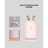Sepetink 200 ml Ultrasonik Aroma Difüzör ve Hava Nemlendirici Gece Lambalı - Siyah
