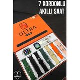 Sepetink Akıllı Saat 7 Kordonlu Metal,plastik ve Hasır Kordon Seçeneği - Gümüş