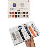 Sepetink Akıllı Saat ve Air Pro Kulaklık 7 Kordonlu Çok Fonksiyonlu Ikili Set - Gümüş