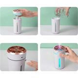 Sepetink Araç Içi Hava Nemlendirici 5 Esans Hediyeli LED Işıklı USB Buhar Makinesi - Siyah
