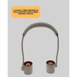 Sepetink Katlanabilir Asılabilir Mini Fan USB Şarjlı 3 Kademeli Sessiz - Renkli