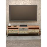 Sepetink Tv Sehpası Tv Ünitesi 160 cm Atlantik Çam Gold Mistral 5070