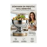 Sepetopia 4 Lü Ayaklı Dondurma Tatlı Kokteyl ve Sunum Kasesi - Paslanmaz Çelik 14 cm 723027