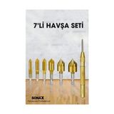 Sepetopia 7'li Profesyonel Havşa Matkap Ucu Seti - Hss Titanyum Kaplı ve Otomatik Nokta Zımba 722454