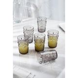 Sepetopia Akrilik Füme 6'lı Kısa Bardak & Su Meşrubat Kahve Yanı Bardağı 400 ml ( Cam Değildir )