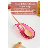 Sepetopia Akrilik Mürdüm Tezgah Üstü Kirli Kaşıklık & Kepçe Altlığı