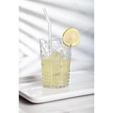 Sepetopia Akrilik Şeffaf Tekli Kısa Bardak & Su Meşrubat Kahve Yanı Bardağı 400 ml ( Cam Değildir )