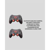 Sepetopia Android Uyumlu Gamepad X3 Game Stick Oyun Kolu Bluetooth Bağlantılı - Renkli