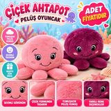 Sepetopia Çiçek Ahtapot Peluş Oyuncak (Adet Fiyatıdır) - Çok Renkli