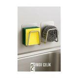 Sepetopia Inox Bulaşık Sübgerlik Stant- Mutfak Askısı Profesyonel 2 Li Set 722043