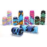 Sepetopia Katlanabilir Portatif Silikon Su Şişesi 500 ml ALK3140 - Çok Renkli
