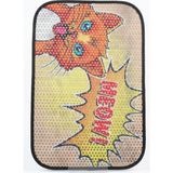 Sepetopia Kedi Tuvaleti Paspası Pop-Art Tasarımlı Meow Yazılı