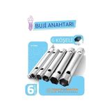 Sepetopia Mey Ithalat® Buji Sökme Takma Anahtarı - Torklu 5 Ebat Buji Anahtarı 721800 - Renkli