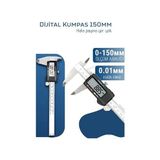 Sepetopia Mey Ithalat® Profesyonel Dijital Kumpas 150MM - Karbon Fiber Gövde, Hassas LCD Ekran, Inç/metri