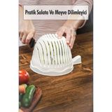 Sepetopia Pratik Salata ve Meyve Dilimleyici & Pratik Süzgeç