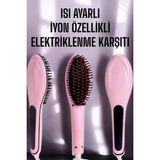 Sepetopia Saç Düzleştirici Tarak Isı Ayarlı Yıpranma Önleyici Düzleştirici Fön Tarak - Çok Renkli